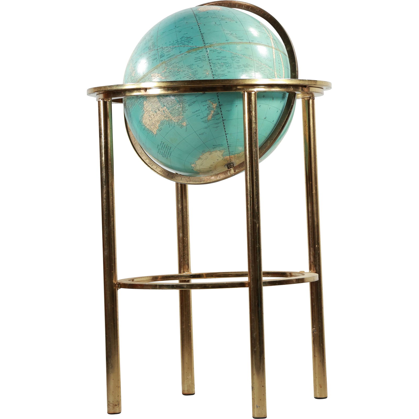 CRAMS Imperial World Globe on Brass Stand, 36 inches height x 16 in. wide (1 of 17)