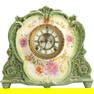 Ansonia and Royal Bonn Porcelain Mantel Clock, specifically identified as a "La Verdon" Model