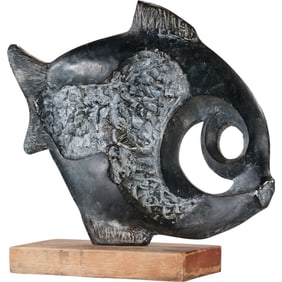 Mid-Century Modern Fsh Sculpture created by Klara Sever for Austin Productions in 1970.