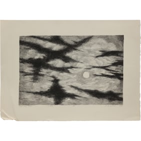 Robert Angeloch, Color Woodcut, Signed, Dated 1994, #3/8, "Night Sky XXIX", L 9475