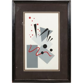 Framed Modernism Abstract "The Colourization of B & W by Emily T Andrew, #8/30