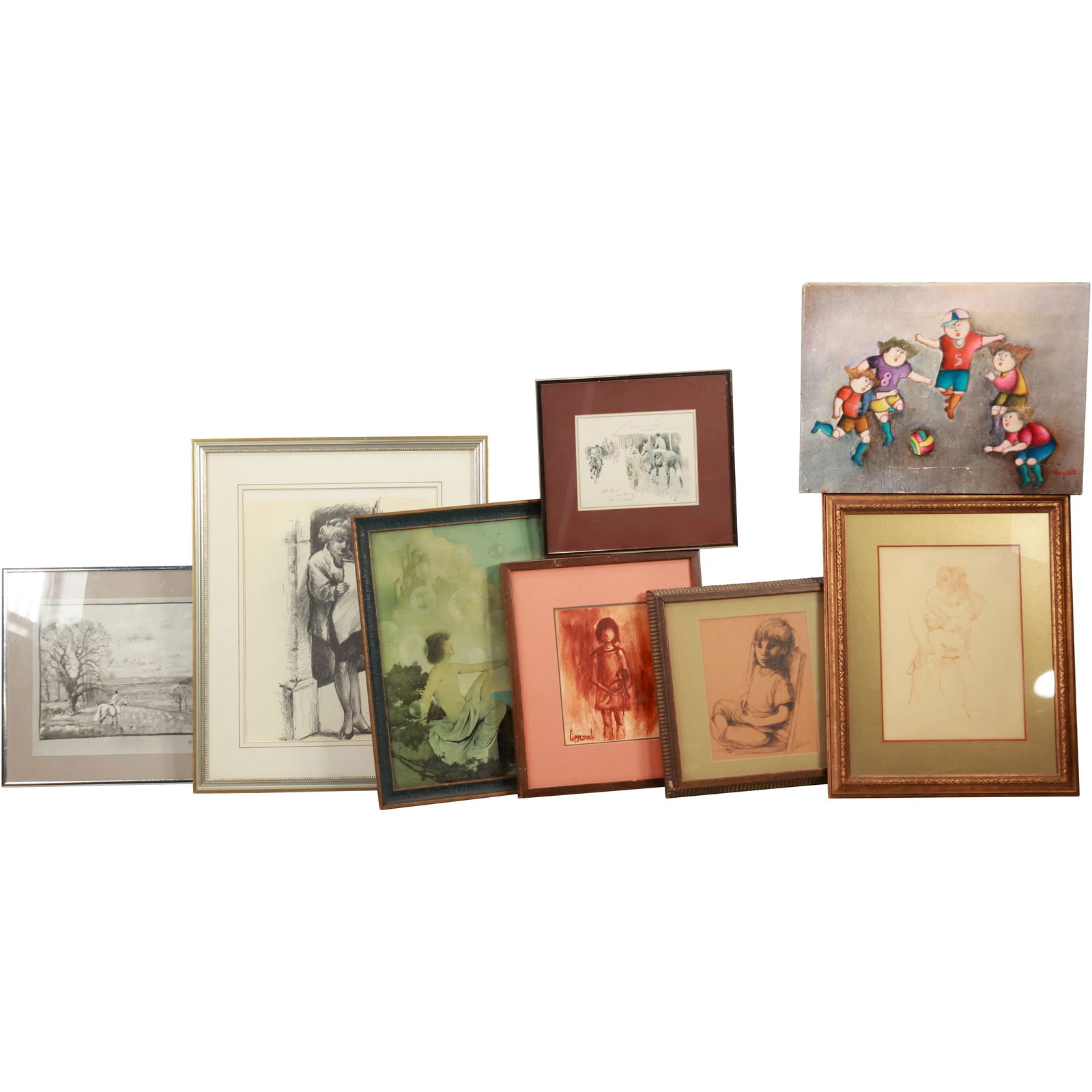 Estate Grouping of 8 Assorted Artwork Pieces - Variety - See Pictures (1 of 16)