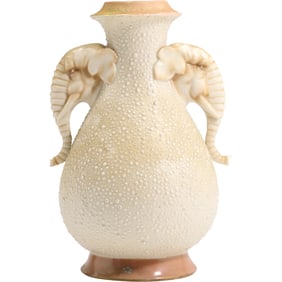 Royal Rudolstadt Porcelain Vase Urns Elephant Handles 11.5 inches height x 7.5 in. wide