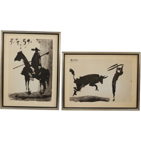 Pablo Picasso (1881–1973) — Don Quixote & Torero y Toro, Pair of Original Lithographs