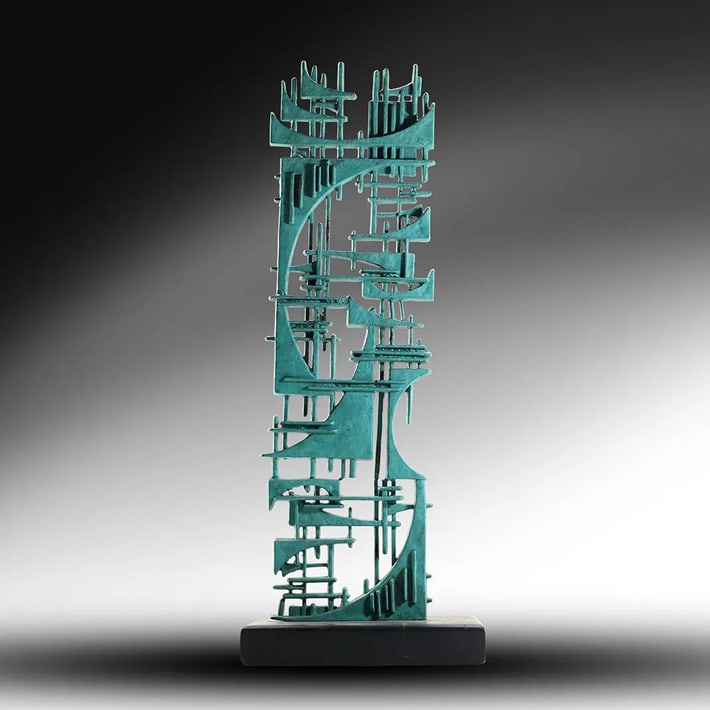 Gunther Gerzso (1915 - 2000 Ohio / Mexico], Important Bronze Abstract Sculpture, Signed, #3/10 (1 of 20)