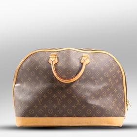 Louis Vuitton "Alma" Travel Bag in Classic LV Monogram Pattern - Clean, 13.5 in. x 15.5 in.