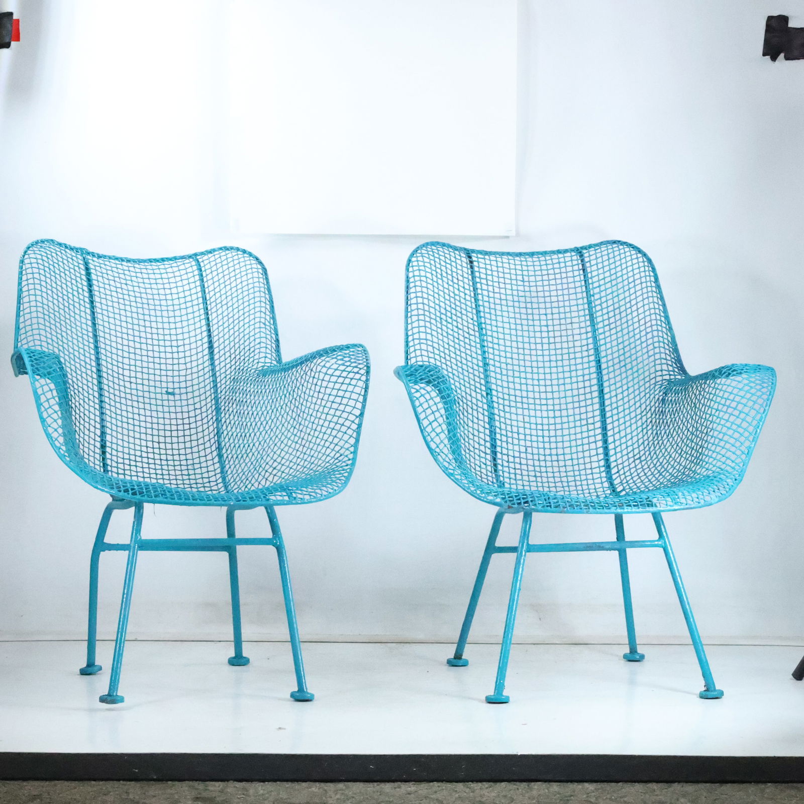 A RUSSELL WOODARD (American 1910-1969) "SCULPTURA" WROUGHT IRON AND WOVEN WIRE (1 of 10)