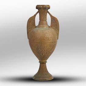 ALHAMBRA STYLE BRONZE VASE SPAIN, 19TH CENTURY, 21.5 in. height x 9.5 in. wide