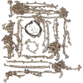 Large Assortment of Belly Dancers Silver Chains [not Sterling], Most Sizers Range 9 in. to 22 inches