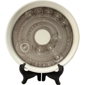 OLLE ALBERIUS, Sweden Ceramic “Sarek” Platter, Rörstrand.14 inches diameter