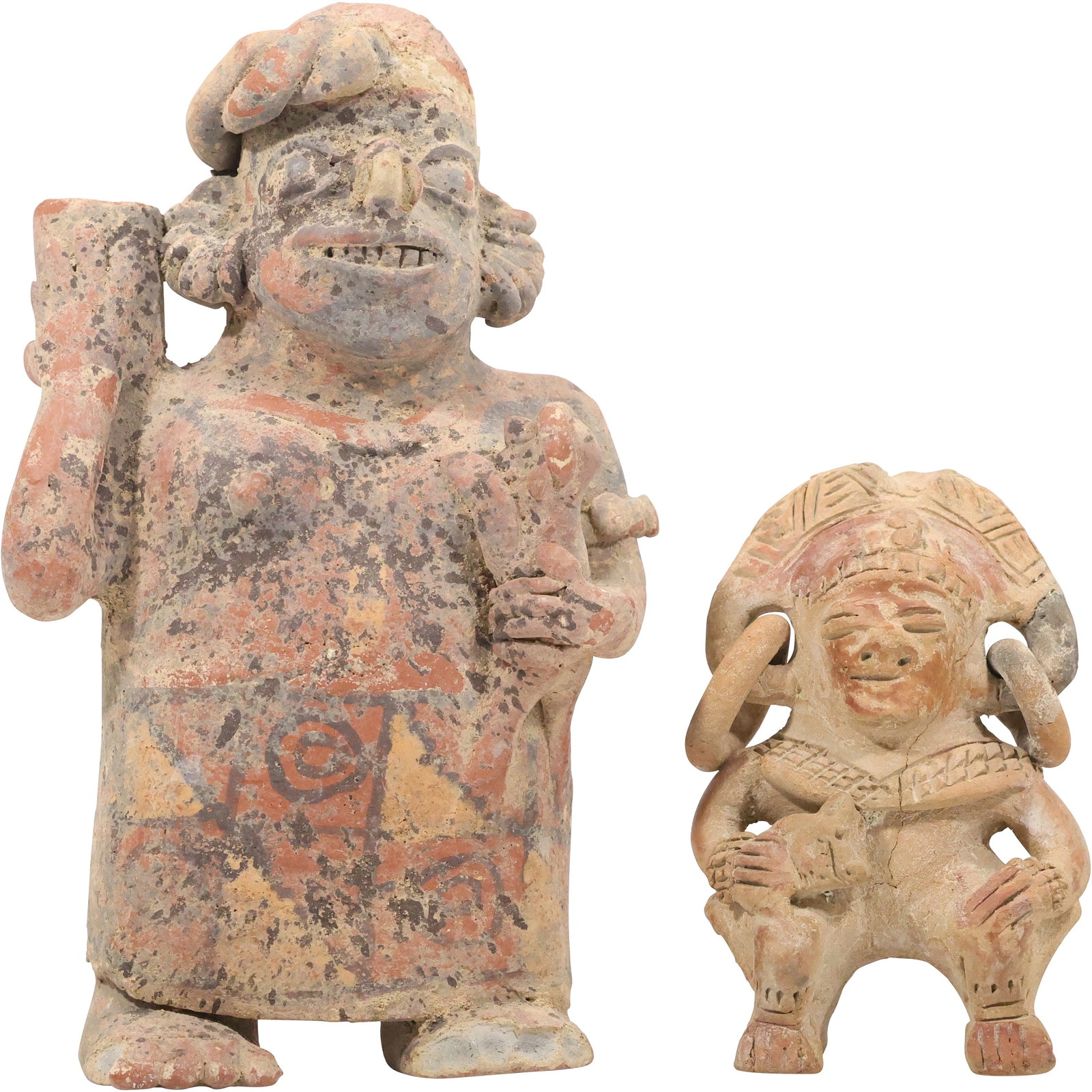 Two Pre-Columbian Clay Figures, likely from the Tumaco-Tolita culture, Colombia, Ecuador (1 of 15)