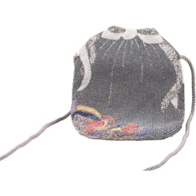 Vintage Art Deco Beaded Purse 9.5 inches x 7.5 inches