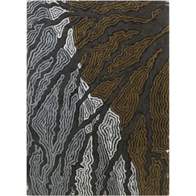 Framed Mixed Media on Board Abstract with Tree Branches