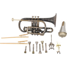 Rare Henry Distin Serial Number 18512 Cornet Trumpet - SEE PICTURES