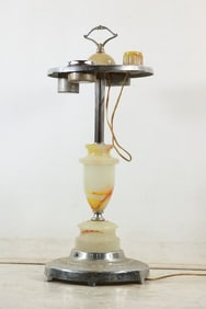 Vintage Art Deco Illuminated Smoking Stand