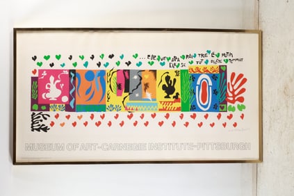 Vintage Henri Matisse Lithograph Exhibition Poster