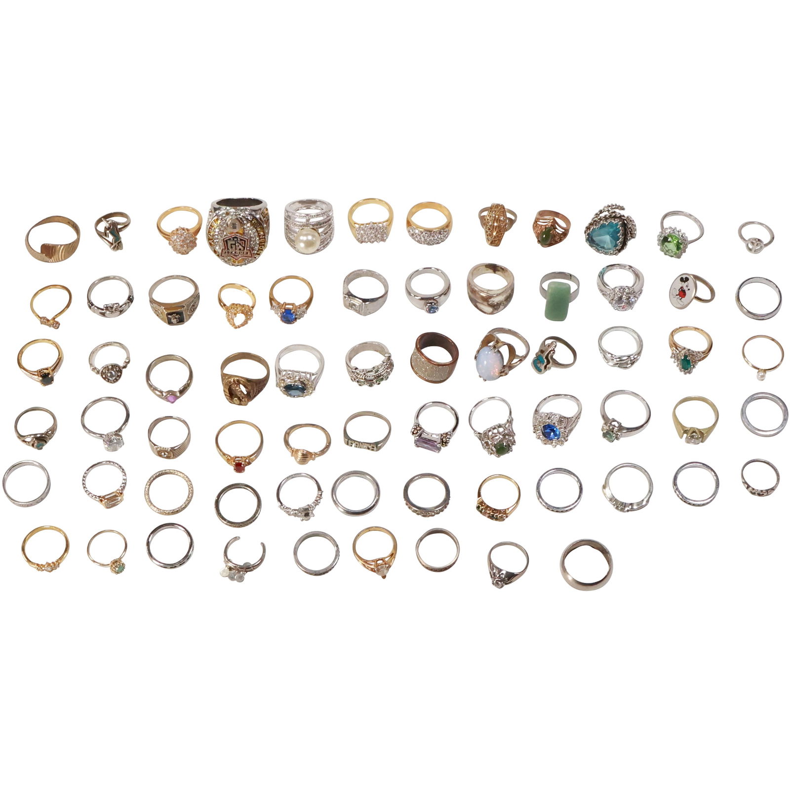 70 Assorted Costume Jewelry Fashion Rings - Nice Variety - See Pictures (1 of 20)