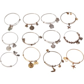 [9] Alex and Ani Bangle Bracelets - See Pictures, average size 2.5 inches