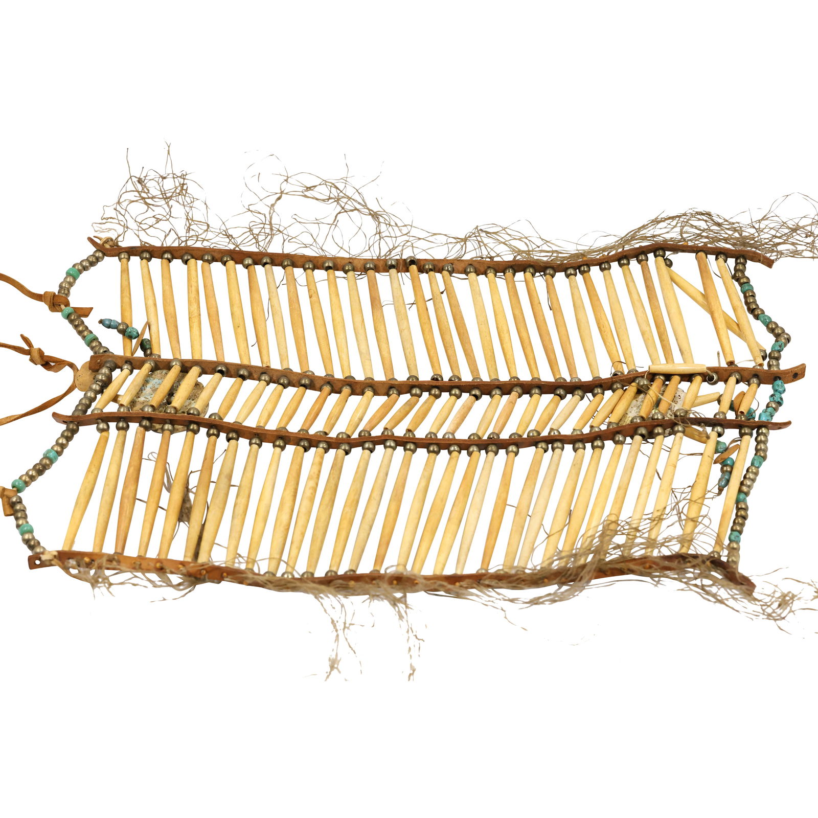 Handmade Ceremonial Native American Indian Breastplate  18 inches length x 11 in. wide (1 of 10)