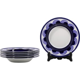 Set 6 ARABIA FINLAND 9 in. dia. Plates :Paju" [Willow] Series Designer Ulla Procope