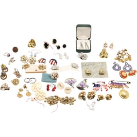 Estate Grouping of Assorted Costume Jewelry Pins - Variety - SEE PICTURES