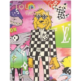 "Louis Vuitton: Virgil Abloh" book, specifically the Classic Balloon Cover edition.