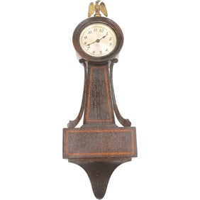 Seth Thomas "Dover" Banjo Wall Clock 19.5 inches length x 6 in. wide