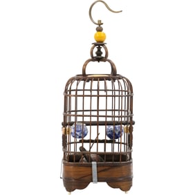 Holland by Rheden, Vintage Wooden Birdcage 11 in. height x 4 in. wide