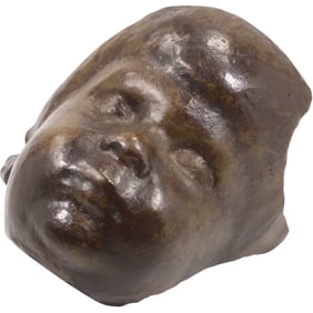 Attributed to Jacob (Sir) Epstein (1880 - 1959) New York / England, Bronze Sleeping Infant Sculpture