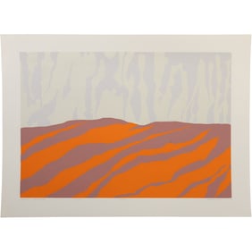 Robert Angeloch 1922-2011, Color Woodcut, "Above Ainort" [Scotland], Pencil Signed, Dated 1982