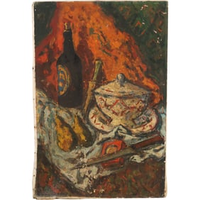 Chaim Soutine (1893 - 1943) France, Russian Federation, Still Life Oil on Canvas Painting, Signed