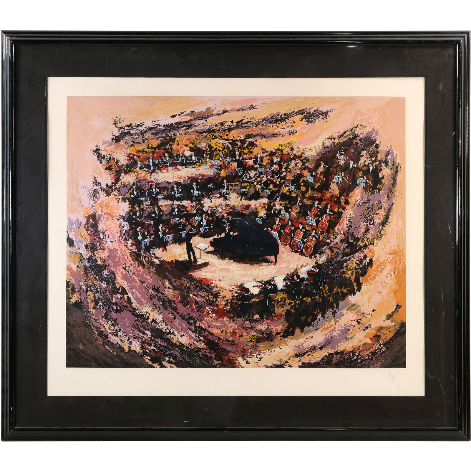 King, Framed Serigraph "Concerto for Harpsichord" #12/295, Several Labels on Verso (1 of 20)