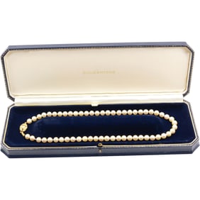 10K 375 Clasp Classic Freshwater Cultured Pearls in Original Case 18 3/4 in. x 1/4 in.