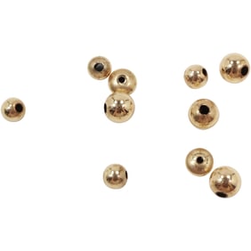 14K Gold Beads [10] , .99 dwt