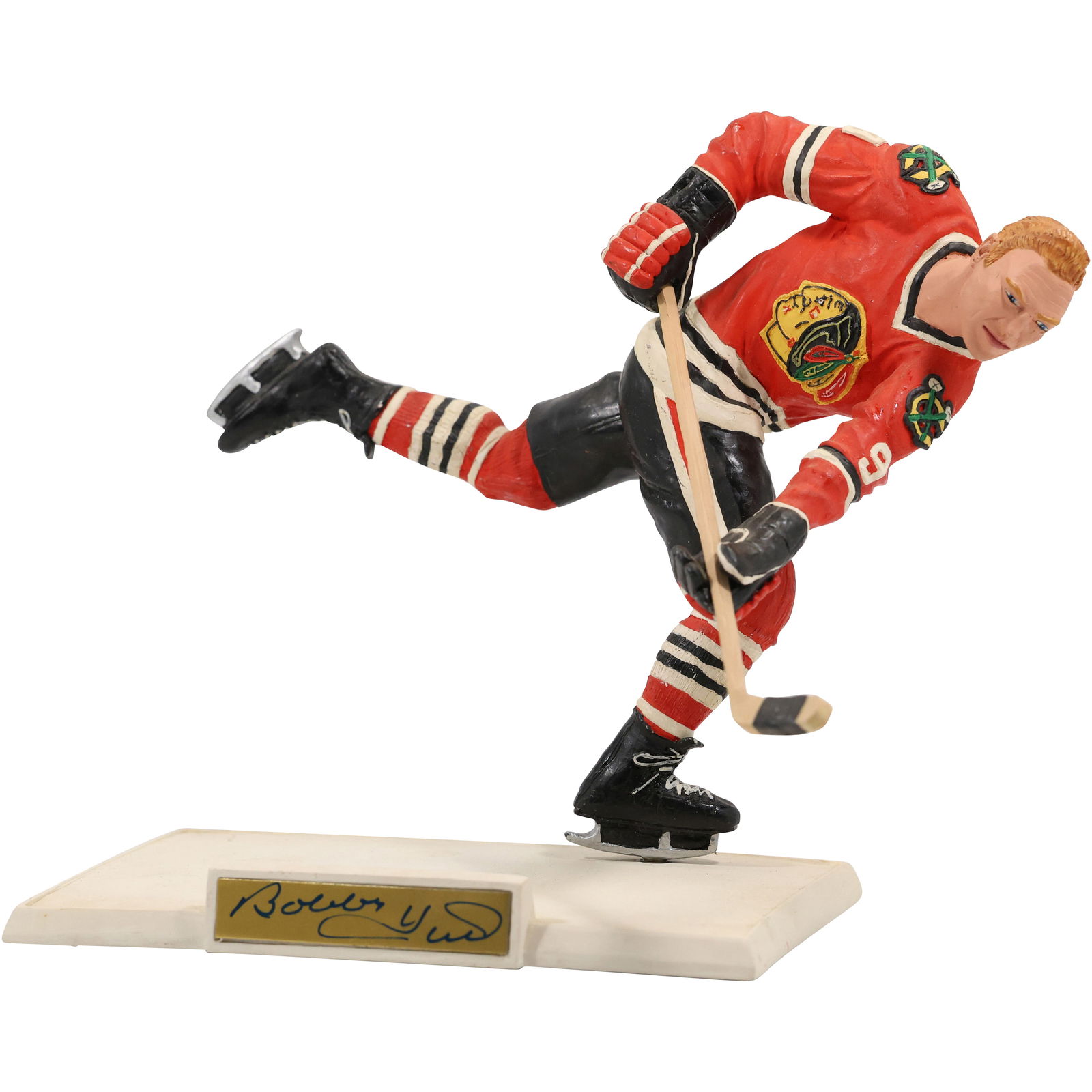 1990s BOBBY HULL Canadian Ice Hockey Sports Figure , Limited Numbered #421, 8 in. x 7 in. (1 of 16)