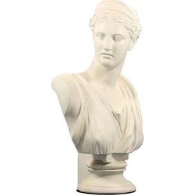 Estia Creations Artemis Sculpture Diana Bust Ancient Greek Goddess of Hunt Great Statue