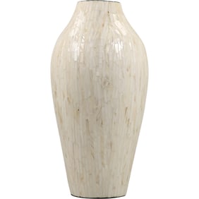 Large Size Vase 19.5 inches height Mother of Pearl Shell Like Finish