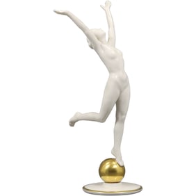 Hutschenreuther "Sun Child" porcelain figurine, also known as "Sonnenkind" 8 in. height