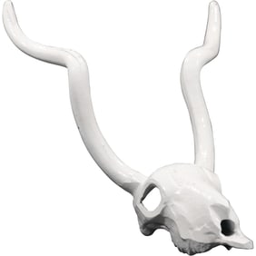 Cast Metal Gazelle Skull Decorative Wall Hanging 11 inches length x 7 inches wide