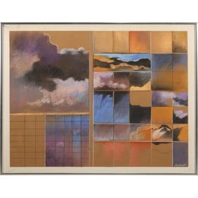 Sonia Chusit (Born 1926) American, Mixed Media Abstract Sculptured Painting, Signed, Framed