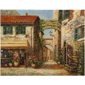 B Jung Artist Serigraph on canvas:"I Begli Archi" 16 in. x 20 in.