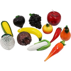 12 Assorted Art Glass FRUITS a Few by Blenko - See Pictures