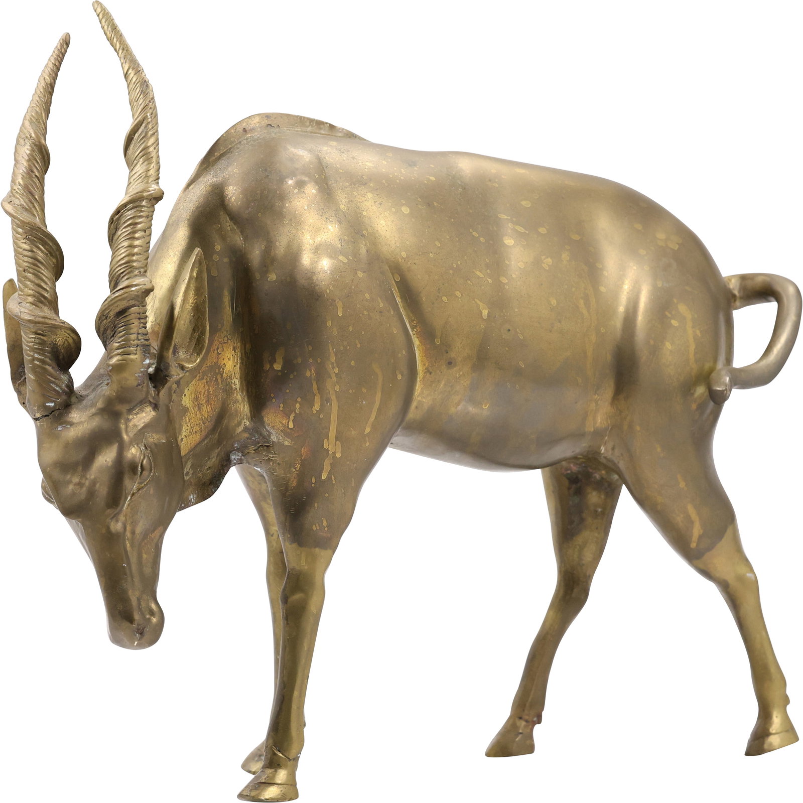 Bronze Antelope Statue 14.5 inches height , Good Original Patina (1 of 20)