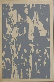 Robert Angeloch 1922-2011, Woodcut on Paper, Unsigned, Grey and White Woodland