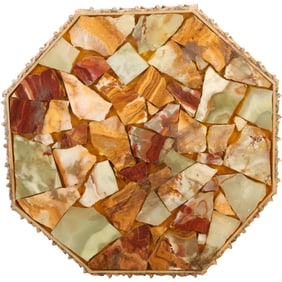 Mosaic Stone Sculpture Panel attributed to Arturo Pani Mexican | 1915 - 1981, 19 in. x 19 in.