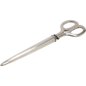 Antique Sterling Silver Handled Grape Shears with TIFFANY & CO Sterling Silver .925 Sheath