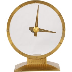 ART DECO JEFFERSON GOLDEN HOUR MYSTERY CLOCK
