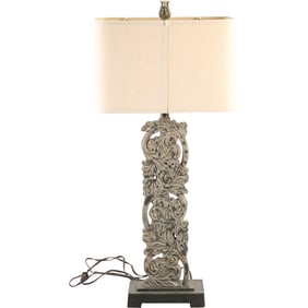 Eileen Gray Style Modernist Scroll Table Lamp