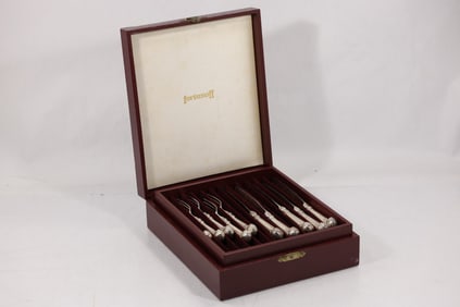 Knives and Forks Set in a Fitted Box - See Pictures