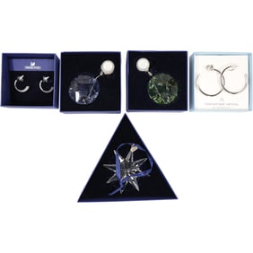 Estate Grouping 4 Piece Swarovski Crystals - See Pictures
